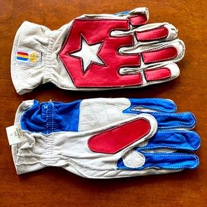 Genuine leather motorcycle gloves